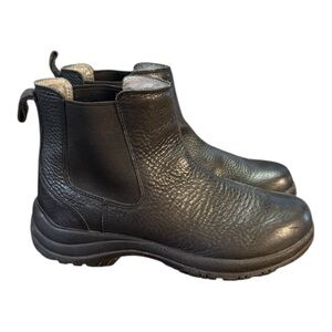 Dansko Black Textured Leather Chelsea Boots Men’s Size 9.5/10